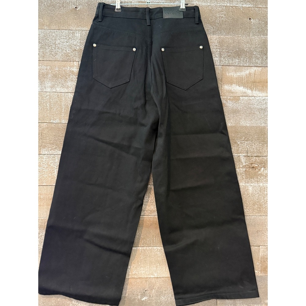 Japanese Denim Berlinc Wide Leg Selvedge Jeans Mens 28x30 Black